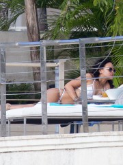 Rihanna wearing bikini in Barbados